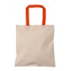 Cotton totes with colored handles