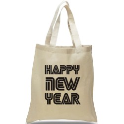 Happy New Year Canvas Tote