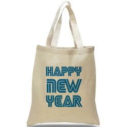 Happy New Year Canvas Tote