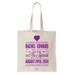 Wedding Announcement Tote Bag