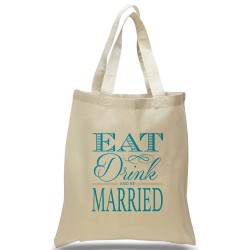 "Eat, Drink, and Be Married" Wedding Welcome Tote